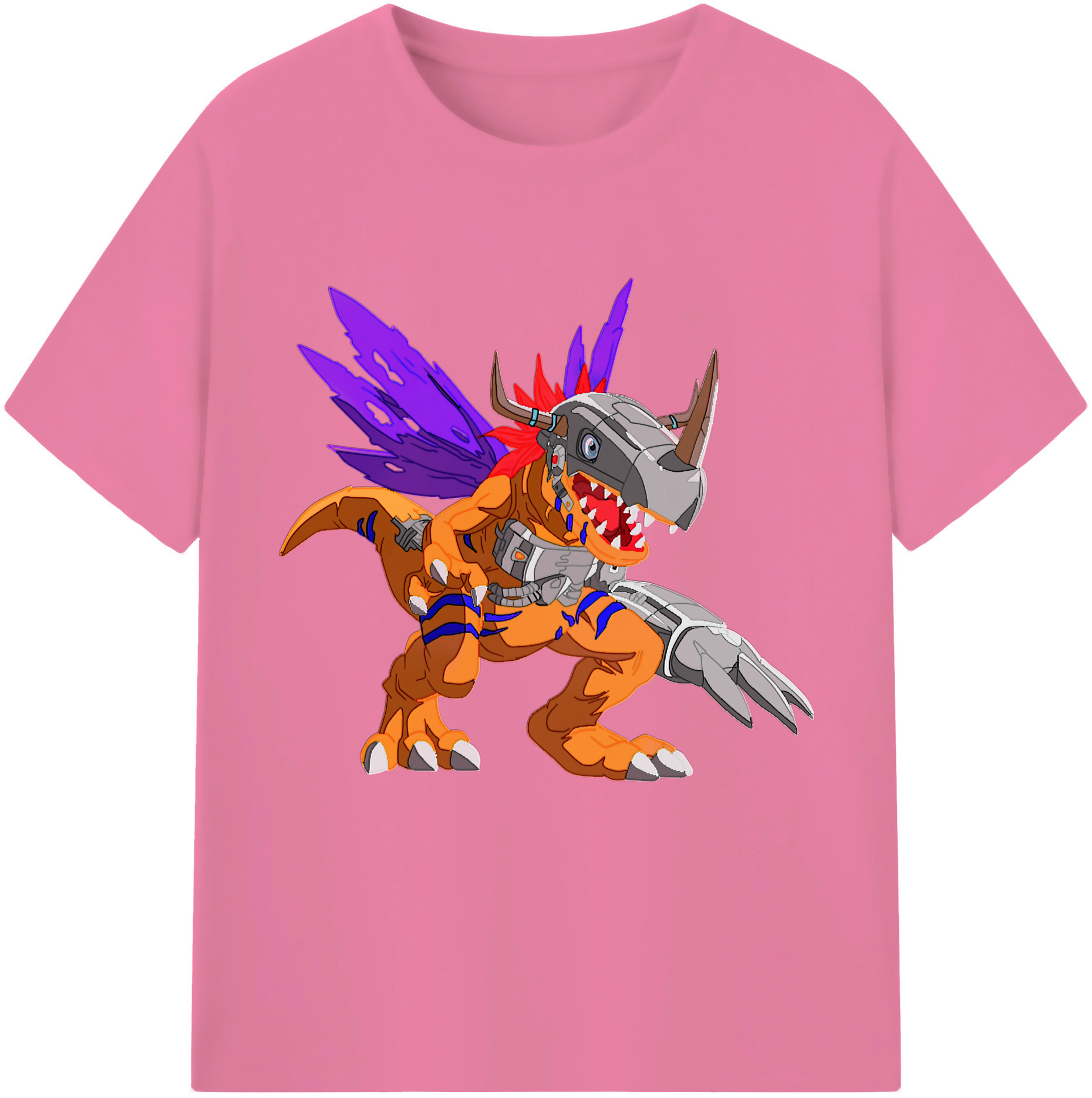 （画像用） Digimon デジタルモンスター/デジモン 綿100％半袖Tシャツ（フロントプリント）